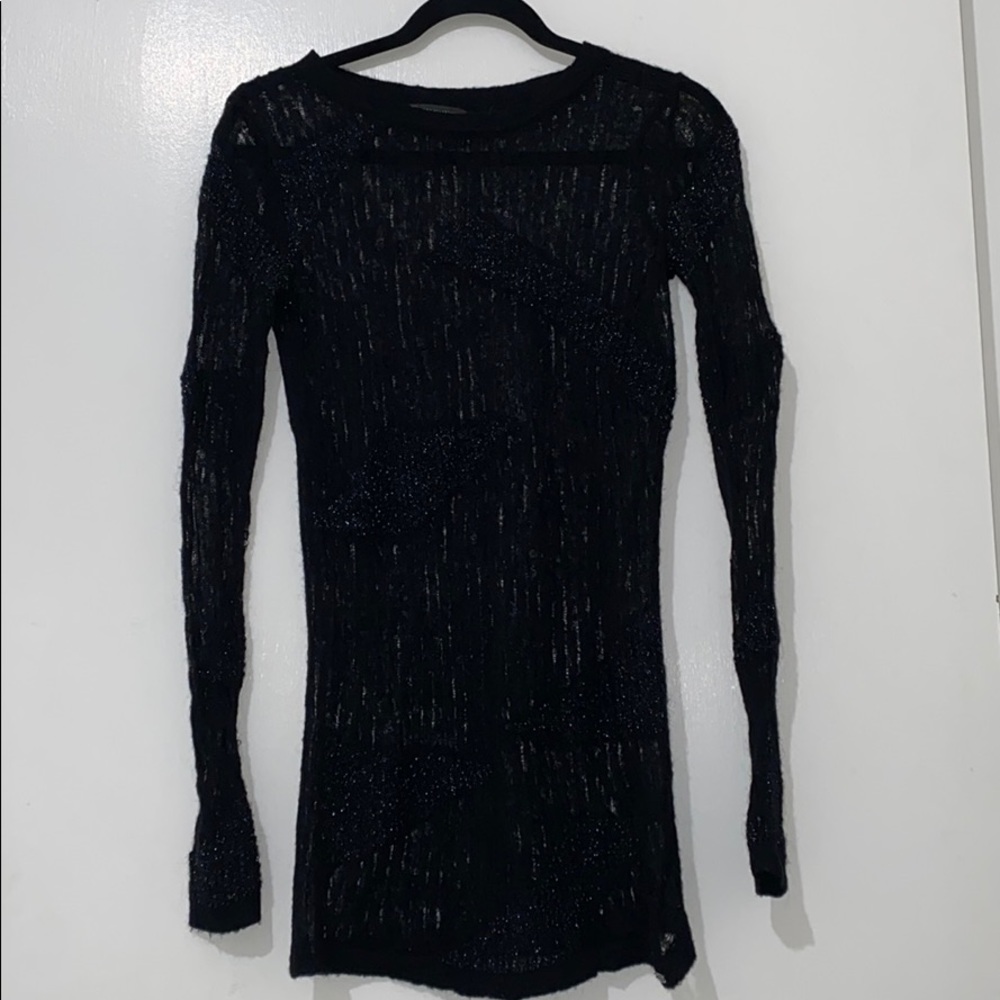 See-through Sweater tops